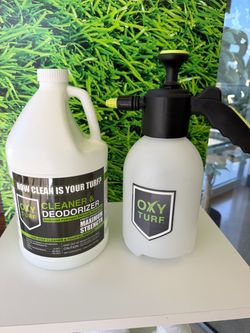 Round OxyTurf Turf Cleaner-Deodorizer and Pet Odor Eliminator