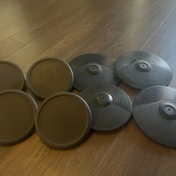 8 Piece Electric Drum Pad/cymbal Set 