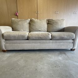 $70 OBO - Gold couch / sofa - animal friendly home, couch good structurally, has been cleaned and has a lot of life left