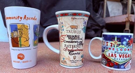 Set of 3 Novelty Ceramic Coffee Mugs
