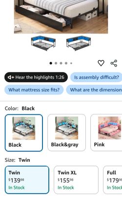 Heavy duty twin bed frame