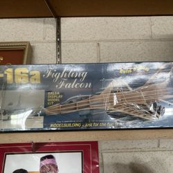 F 16 Jet Balsa Model 