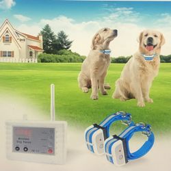 Wireless Dog Fence 2 Way Signal Pet Containment System