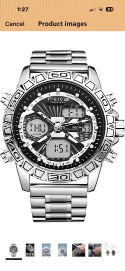 Brand New Men’s Sport Luxury Chronograph Digital Analog Quartz Watch 3ATM Waterproof & More