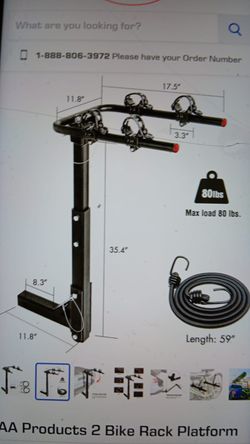 New 2 Tow Hitch  Bike Rack $65 