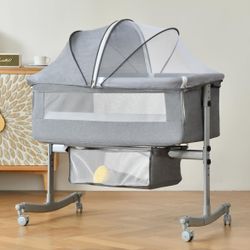 Bedside Crib for Baby, 3 in 1