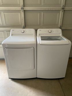 LG heavy duty washer and electric dryer like new