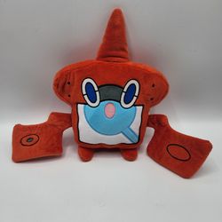 Pokemon 2017 Tomy Rotom Dex Pokedex  Red Blue Plush 10” Stuffed Toy