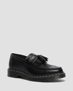 Doc Marten loafers with white stitching