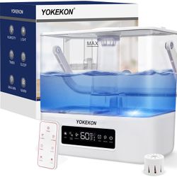 Humidifiers for Large Room Home, Warm and Cool Mist Humidifiers, 6L Room Humidifiers Covering 753 ft², Perfect Large Humidifiers for Plants Office, Re