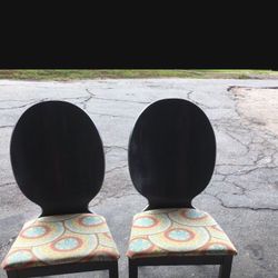 2 Wooden Chairs 