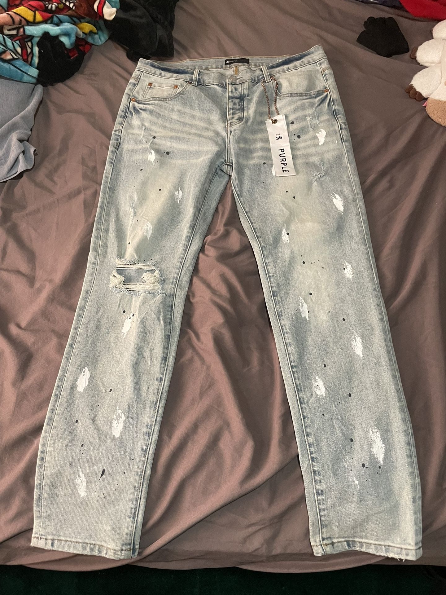 purple jeans size 36