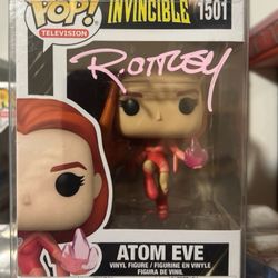Atom Eve Funko Pop Signed By Ryan Ottley