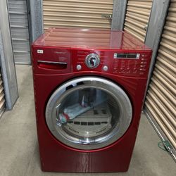 LG Gas Dryer Ultra Capacity Cherry Red Color