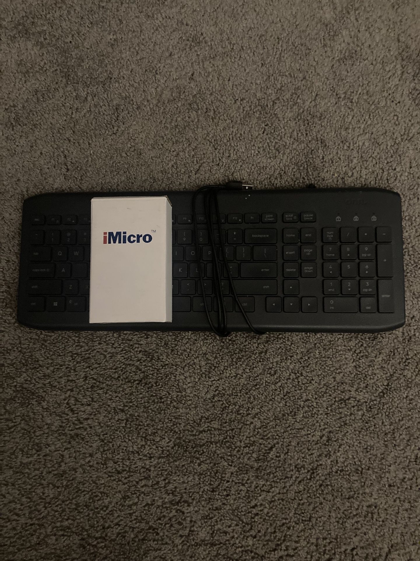 Onn 100% USB Keyboard And Imicro Mo-205u