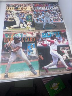 7 Beckett Baseball and 1 Topps Baseball Sticker Yearbook