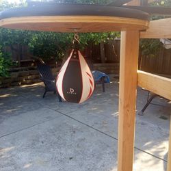 Speed Bag With Homemade Stand