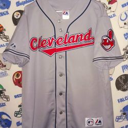 Vintage Vntg 1990s Cleveland Indians Majestic MLB Baseball Jersey
