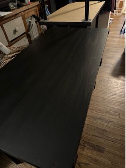 3 ikea tables or Desk all I great condition 1 has a blemish 47 long 23 and 1/2 deep 30 tall not meant to sit on asking 30 each