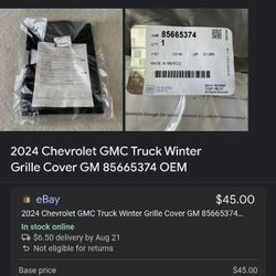 2024 GMC Winter Grill Cover