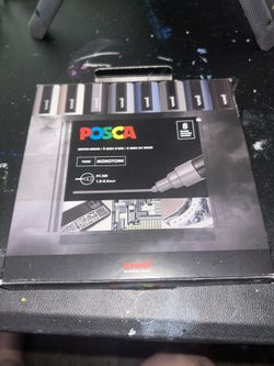 BRAND NEW 8 Pack Of Posca - Gray Tone PC-5M