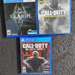Three PS4 Games Lot