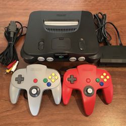 N64 Nintendo 64 Console + up to 2 OEM Controllers + Cords | CLEANED & TESTED