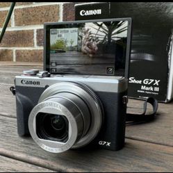 Shipping Only Barley Used Canon g7x Mark iii