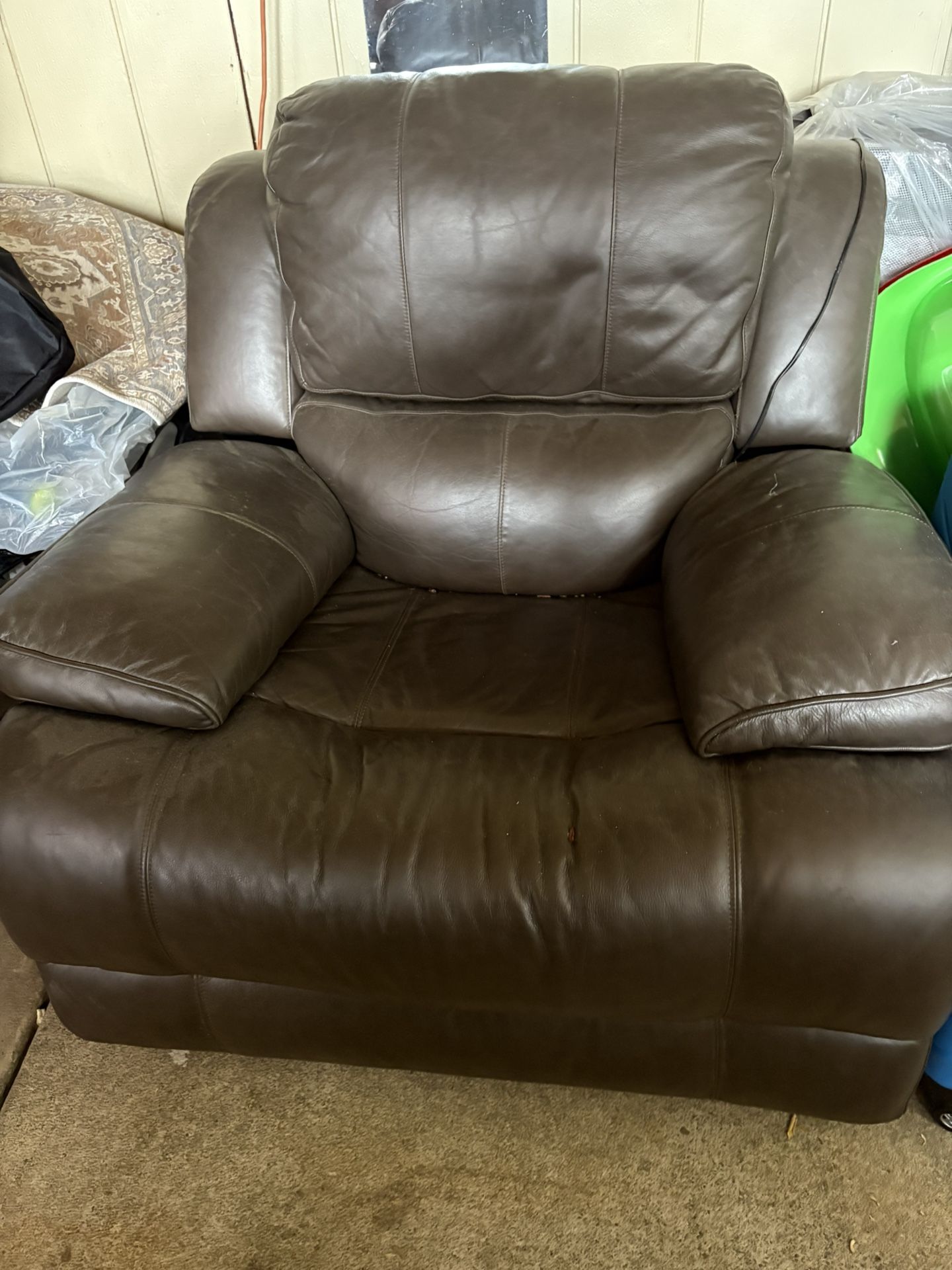 Electric Recliner Leather