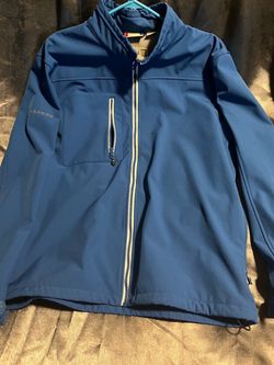Blue Full-Zip Softshell Jacket