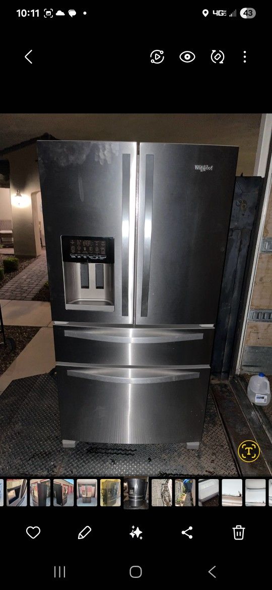 Whirlpool 4 Door Refrigerator 