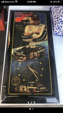 Dale Earnhardt clock - vintage collectible 