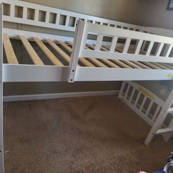 Cama Alta Para Niña Con Resbaladilla