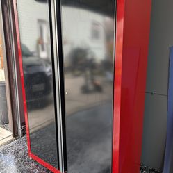 Craftsman 74" H  x 32" W x 18" D - Black/Red Steel Storage Cabinet