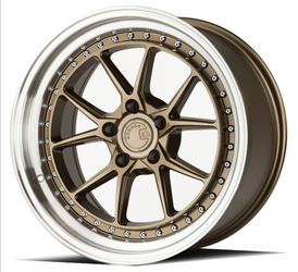 18x8.5 AodHan DS08 Bronze w/Machined Lip (DPF®) Wheels