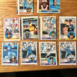 Lot of 10 error cut cards with Nolan Ryan