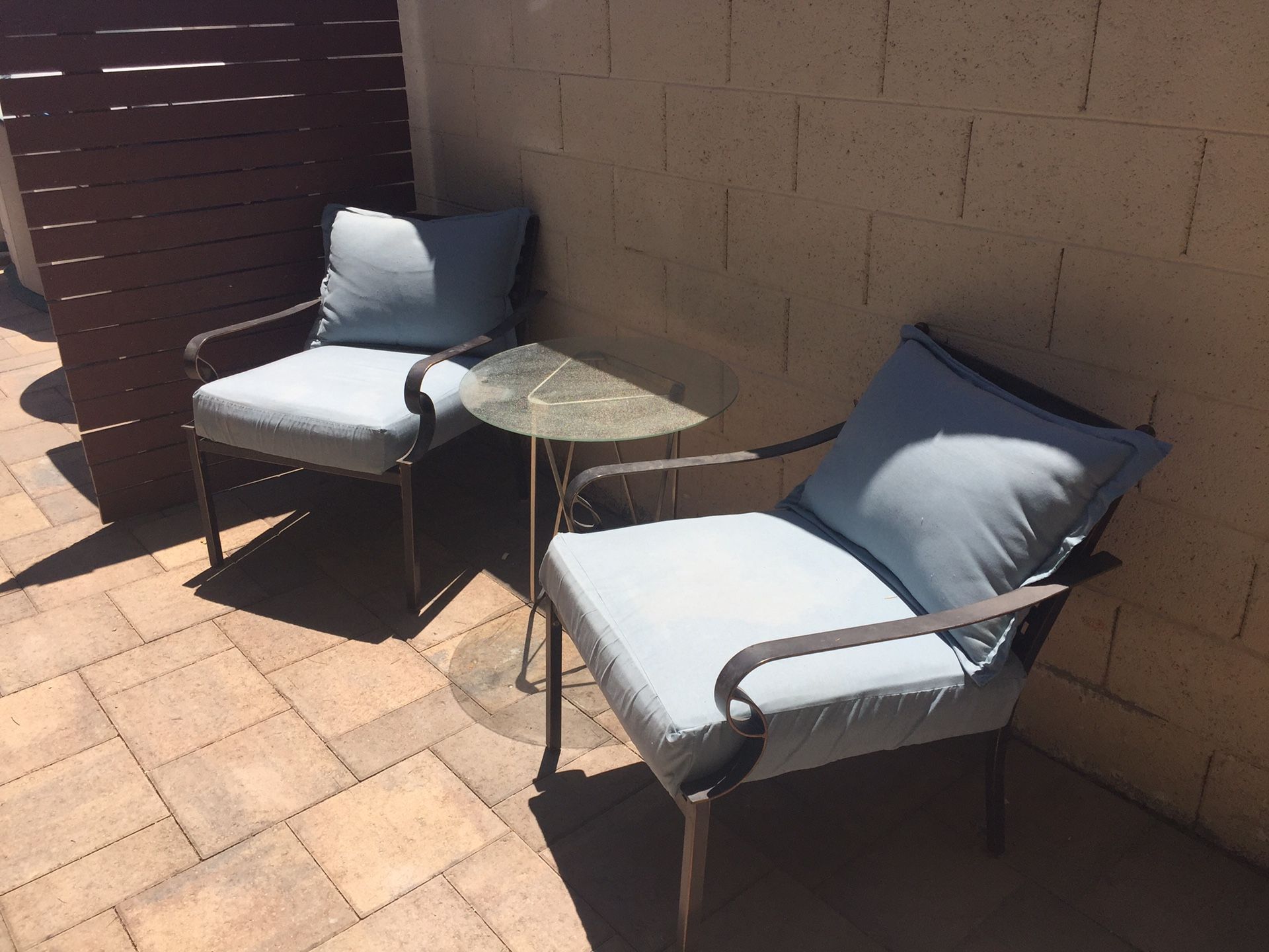 2 patio/outside chairs