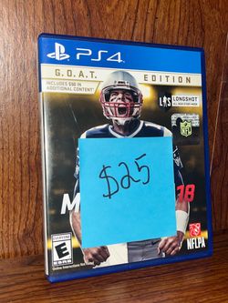 For Sale PlayStation 4 & 5 Football Madden NFL PS4 PS5 Madden NFL 18 G.O.A.T. Edition