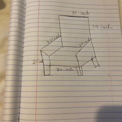 2  Arm Chairs  For 45