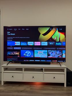 ** 80” LG TV w TV stand, sound bar and subwoofer set