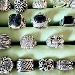 Make an offer! 925 sterling silver rings Sizes 6-7 Mainly