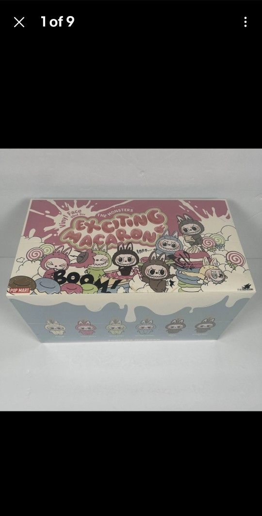 NEW SEALED Popmart Labubu Exciting Macaron Vinyl Face FULL SET AUTHENTIC USA
