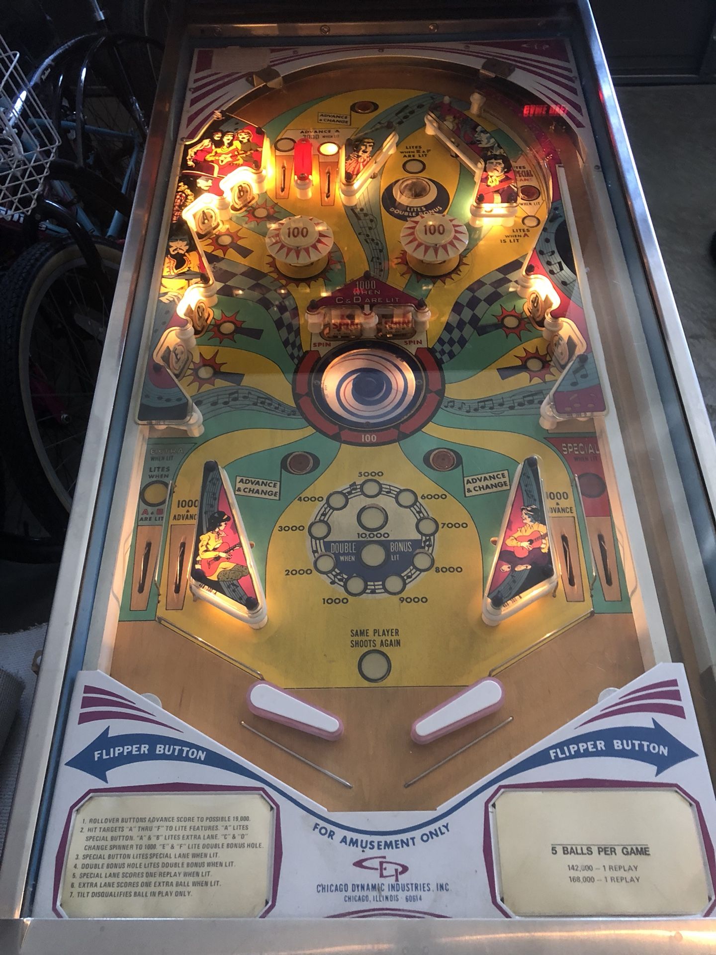 Chicago Coin Jukebox Pinball Machine 1976 Juke Box for Sale in Corona