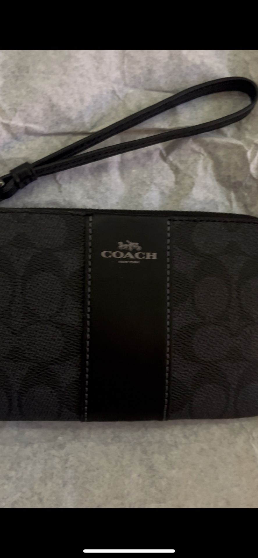 Brand New Canvas Coach Wristlet