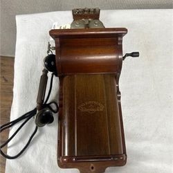 Antique Fyns Kommunaie Telefonselskab Wall Phone