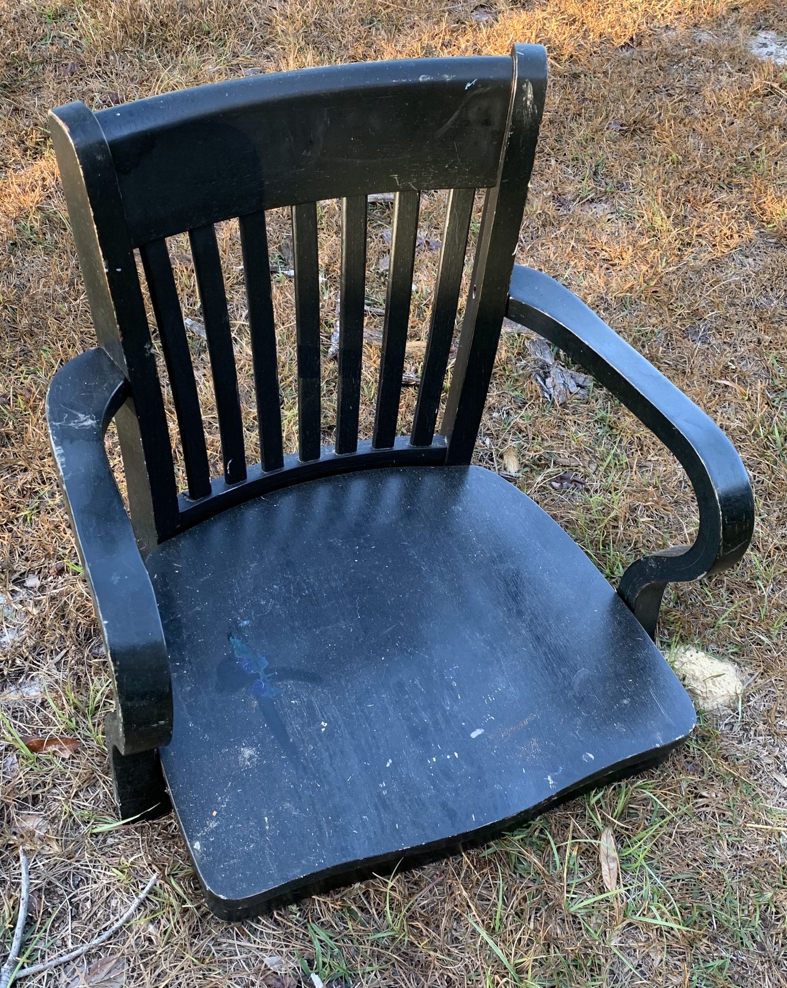 Wooden office chair top