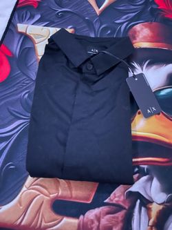 Armani exchange black dress shirt