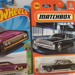 Hot Wheels & Matchbox: '63 Lincoln Continental,  1964 Lincoln Continental  Die-cast Toy Cars 
