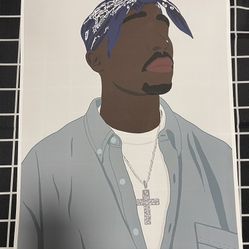 2Pac Canvas Poster