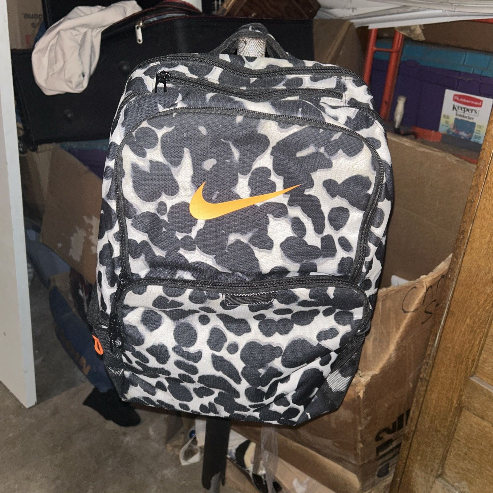 Nike Brasilia XL Backpack Bags Sports Smoke Gray Casual School Bag FN1357-077